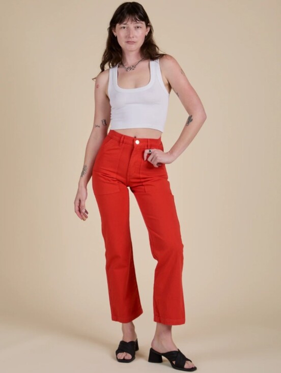 Big Bud Press Pants - Big Bud Press Work Pants burgundy red